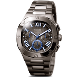 Guess Headliner Multifunction Black Dial Black Steel Strap Watch For Men - GW0572G3 Buy Now By Guess