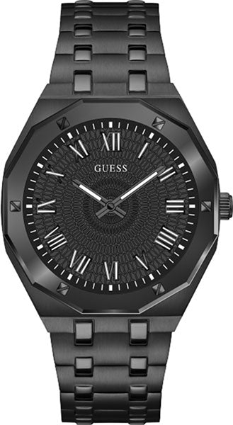 Guess Asset Quartz Black Dial Black Steel Strap Watch For Men - GW0575G3 Buy Now By Guess