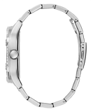 Guess Duke Glitz Black Dial Silver Steel Strap Watch For Men - GW0576G1 Buy Now By Guess