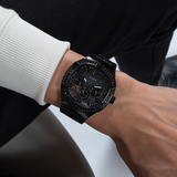 Guess Duke Glitz Crystals Black Dial Black Steel Strap Watch For Men - GW0576G3 Buy Now By Guess