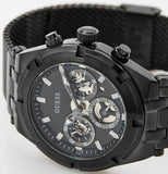 Guess Continental Chronograph Black Dial Black Mesh Strap Watch For Men - GW0582G3 Buy Now By Guess