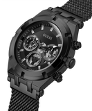 Guess Continental Chronograph Black Dial Black Mesh Strap Watch For Men - GW0582G3 Buy Now By Guess