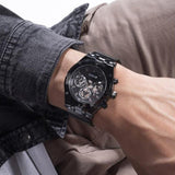 Guess Continental Chronograph Black Dial Black Mesh Strap Watch For Men - GW0582G3 Buy Now By Guess