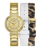 Guess Montage Quartz Gold Dial Gold Steel Strap Watch For Women - GW0588L1 Buy Now By Guess
