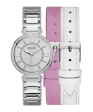 Guess Montage Quartz Silver Dial Silver Steel Strap Watch For Women - GW0588L2 Buy Now By Guess