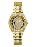 Guess Allara Quartz Gold Dial Gold Steel Strap Watch For Women - GW0604L2 Buy Now By Guess