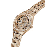 Guess Allara Quartz Rose Gold Dial Rose Gold Steel Strap Watch For Women - GW0604L3 Buy Now By Guess
