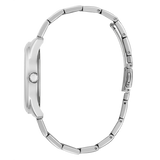 Guess Cubed Analog Silver Dial Silver Steel Strap Watch For Women - GW0606L1 Buy Now By Guess