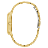 Guess Cubed Analog Gold Dial Gold Steel Strap Watch For Women - GW0606L2 Buy Now By Guess