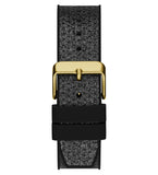 Guess Asteria Multifunction Gold Dial Black Rubber Strap Watch For Women - GW0620L2 Buy Now By Guess