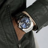 Guess Prodigy Chronograph Blue Dial Silver Steel Strap Watch For Men - GW0624G1 Buy Now By Guess