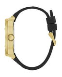 Guess Duke Crystals Black Dial Black Silicone Strap Watch For Men - GW0641G2 Buy Now By Guess