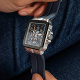 Guess Leo Chronograph Navy Blue Dial Blue Silicone Strap Watch For Men - GW0637G1 Buy Now By Guess