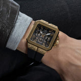 Guess Leo Multifunction Black Dial Black Silicone Strap Watch For Men - GW0637G2 Buy Now By Guess