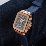 Guess Leo Chronograph Blue Dial Blue Silicone Strap Watch For Men - GW0637G3 Buy Now By Guess