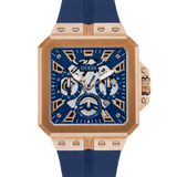 Guess Leo Chronograph Blue Dial Blue Silicone Strap Watch For Men - GW0637G3 Buy Now By Guess