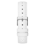 Guess Rumour Silver Dial White Leather Strap Watch For Women - GW0689L1 Buy Now By Guess