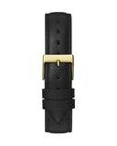 Guess Rumour Quartz Gold Dial Black Leather Strap Watch For Women - GW0689L2 Buy Now By Guess