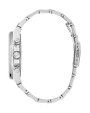 Guess Equity Analog Black Dial Silver Steel Strap Watch For Men - GW0703G1 Buy Now By Guess