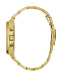 Guess Equity Analog Green Dial Gold Steel Strap Watch For Men - GW0703G2 Buy Now By Guess