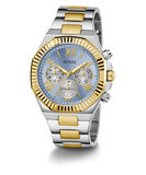 Guess Equity Analog Blue Dial Two Tone Steel Strap Watch For Men - GW0703G3 Buy Now By Guess