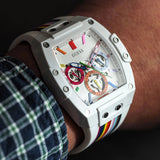 Guess Phoenix Analog White Dial White Silicone Strap Watch for Men - GW0720G1 Buy Now By Guess