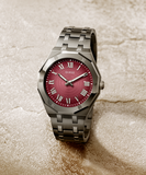 Guess Asset Quartz Red Dial Black Steel Strap Watch For Men - GW0575G5 Buy Now By Guess