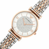 Emporio Armani Gianni T Bar Quartz White Dial Two Tone Steel Strap Watch For Women - AR80035 Buy Now By Emporio Armani