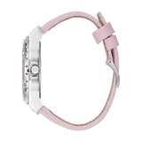 Guess Limelight Quartz Diamonds Pink Dial Pink Denim Strap Watch For Women - W0775l15 Buy Now By Guess