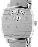 Gucci Grip Quartz Silver Dial Silver Steel Strap Watch For Men - YA157501 Buy Now By Gucci