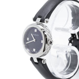 Gucci Diamantissima Quartz Diamonds Black Dial Black Leather Strap Watch for Women - YA141506 Buy Now By Gucci