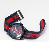 Gucci Dive Blue & Red Dial Blue & Red Nylon Strap Watch For Men - YA136214 Buy Now By Gucci