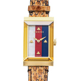 Gucci G-Frame Mother of Pearl Dial Brown Leather Snakeskin Strap Watch For Women - YA147402 Buy Now By Gucci