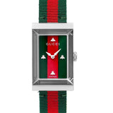 Gucci G-Frame Mother of Pearl Dial Two Tone Nylon Strap Watch For Women - YA147404 Buy Now By Gucci