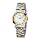 Gucci G Timeless Silver Dial Two Tone Steel Strap Watch For Women - YA126511 Buy Now By Gucci
