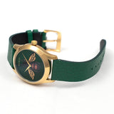 Gucci G Timeless Bee Green Dial Green Leather Strap Watch For Women - YA1264065 Buy Now By Gucci