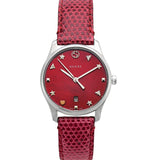 Gucci G-Timeless Cherry Red Mother of Pearl Dial 27mm Watch For Women - YA126584 Buy Now By Gucci