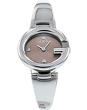 Gucci Guccissima Quartz Diamonds Brown Dial Silver Steel Strap Watch For Women - YA134503 Buy Now By Gucci