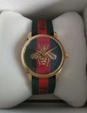 Gucci G Timeless Quartz Green & Red Dial Green & Red NATO Strap Watch For Men - YA126487A Buy Now By Gucci