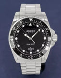 Gucci Dive Quartz Black Dial Silver Steel Strap Watch For Men - YA136301B Buy Now By Gucci
