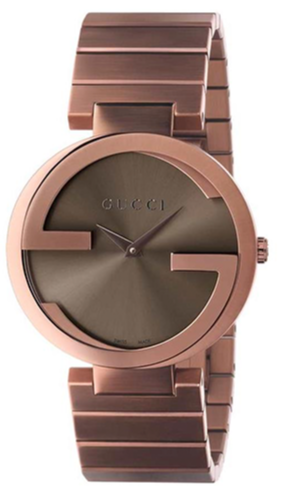 Gucci Interlocking G Quartz Brown Dial Brown Steel Strap Watch for Women - YA133317 Buy Now By Gucci