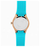 Guess Jet Setter White Dial Turquoise Silicone Strap Watch For Women - W0564L3 Buy Now By Guess