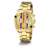 Guess Eclipse Multifunction Gold Dial Gold Steel Strap Watch for Women - GW0433L1 Buy Now By Guess