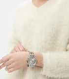 Guess Montauk Silver Dial Two Tone Steel Strap Watch For Women - W0933L6 Buy Now By Guess