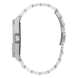 Guess Asset Quartz Blue Dial Silver Steel Strap Watch For Men - GW0575G4 Buy Now By Guess