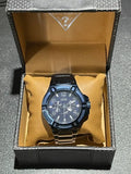 Guess Rigor Multifunction Black Dial Blue Steel Strap Watch for Men - W0218G4 Buy Now By Guess