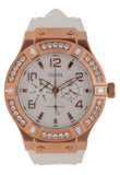 Guess Diamonds White Dial White Rubber Strap Watch For Women - W0426L1 Buy Now By Guess