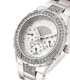 Guess Viva Quartz Silver Dial Silver Steel Strap Watch For Women - W0111l1 Buy Now By Guess