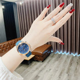 Guess Marina Chronograph Blue Dial Blue Denim Strap Watch For Women - W1057L1 Buy Now By Guess