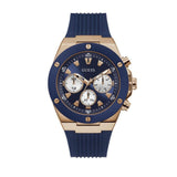 Guess Poseidon Blue Dial Blue Rubber Strap Watch for Men - GW0057G2 Buy Now By Guess